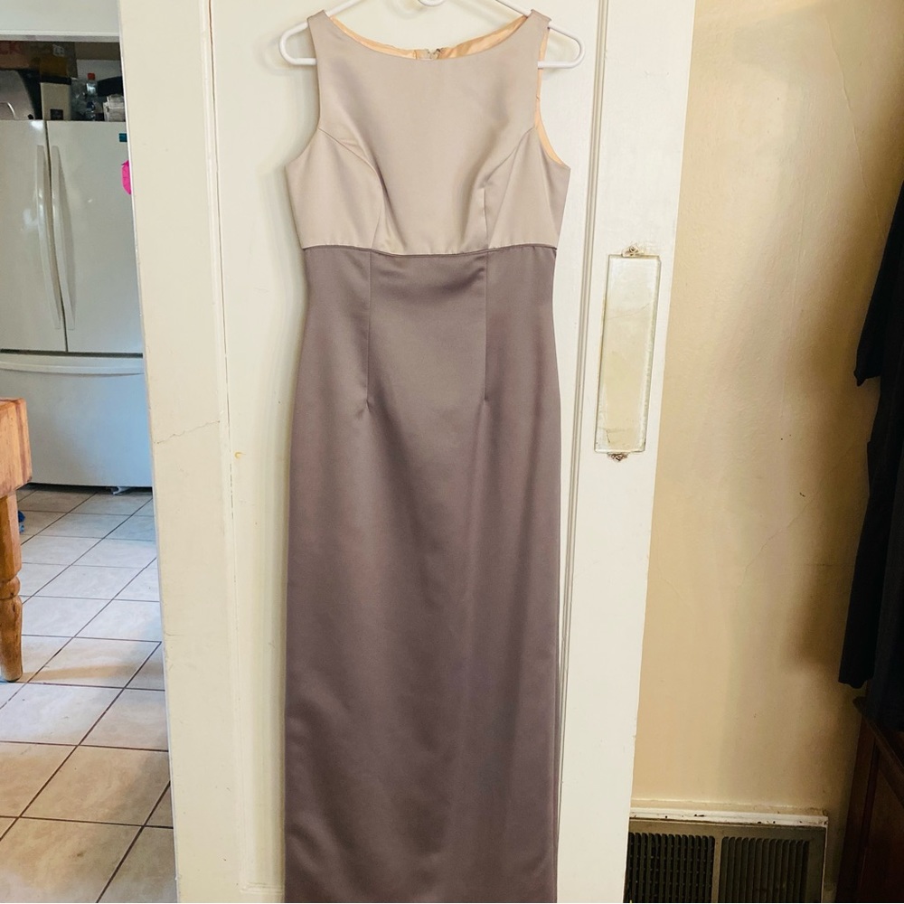 JIM HJELM OCCASIONS Vintage 90s Satin Dress Size 10 Wedding Prom Formal Party.
